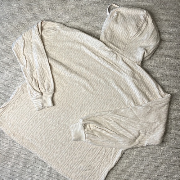 Cream P.J. Salvage Hoodie and Sweatpants Set - Picture 5 of 8